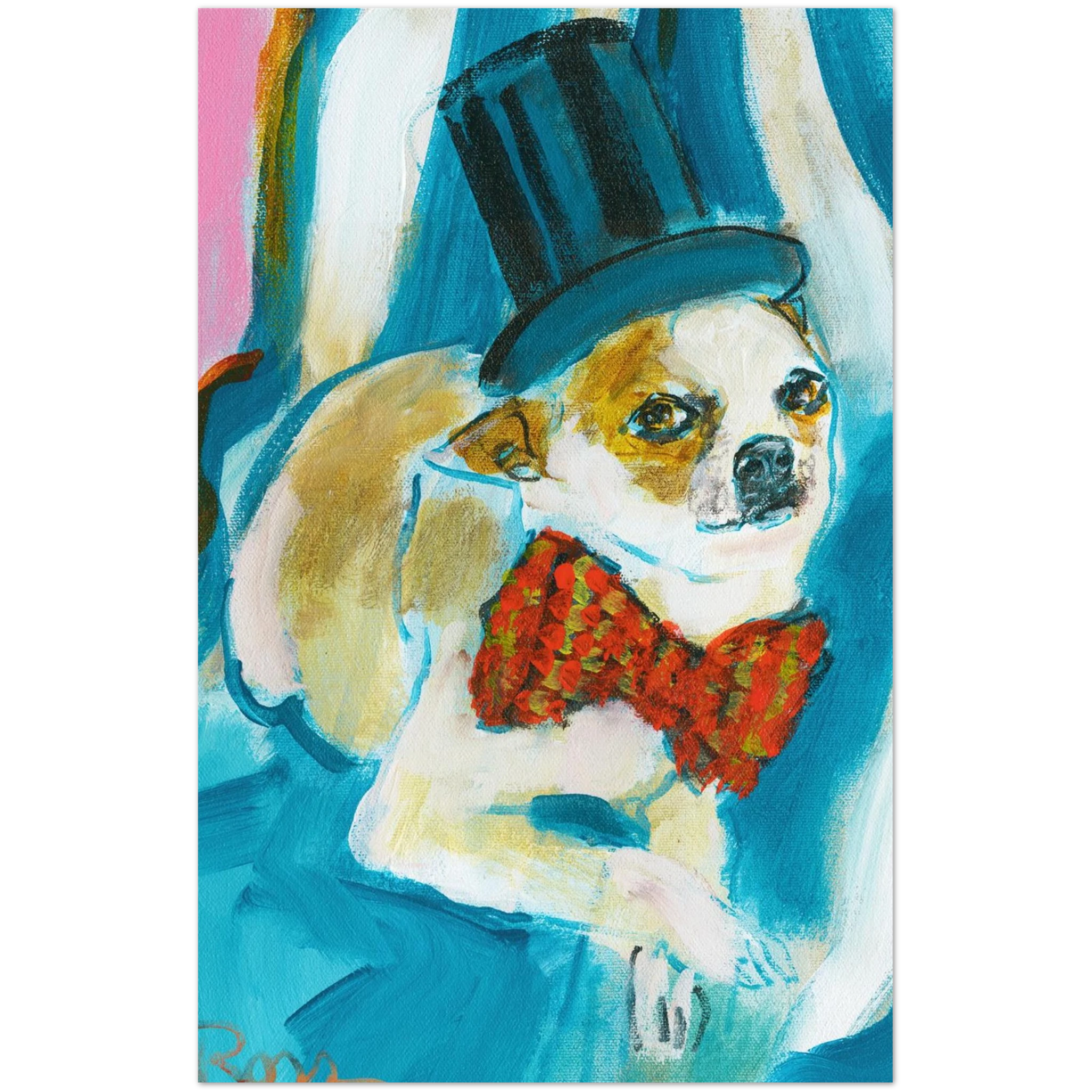 Colleen Ross Fine Art Gallery Greeting Card 5.5" x 8.5″ Mr. Bean