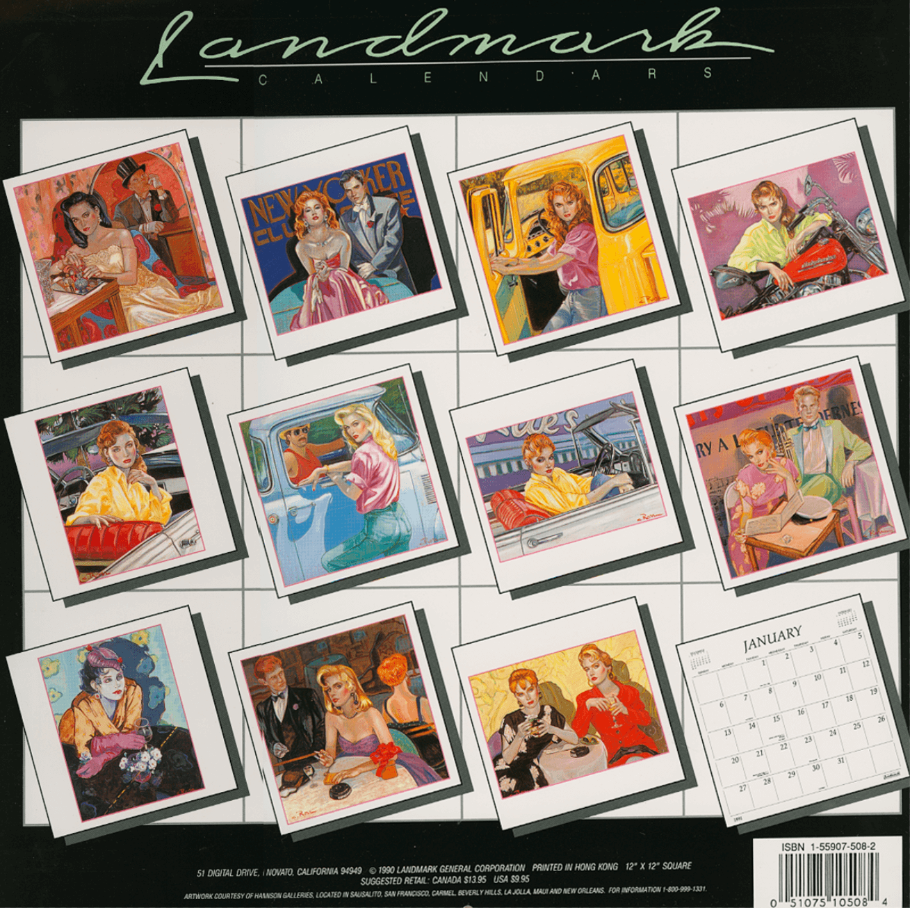 Colleen Ross Fine Art Gallery Memorabilia Colleen Ross Vintage 1990 Calendar