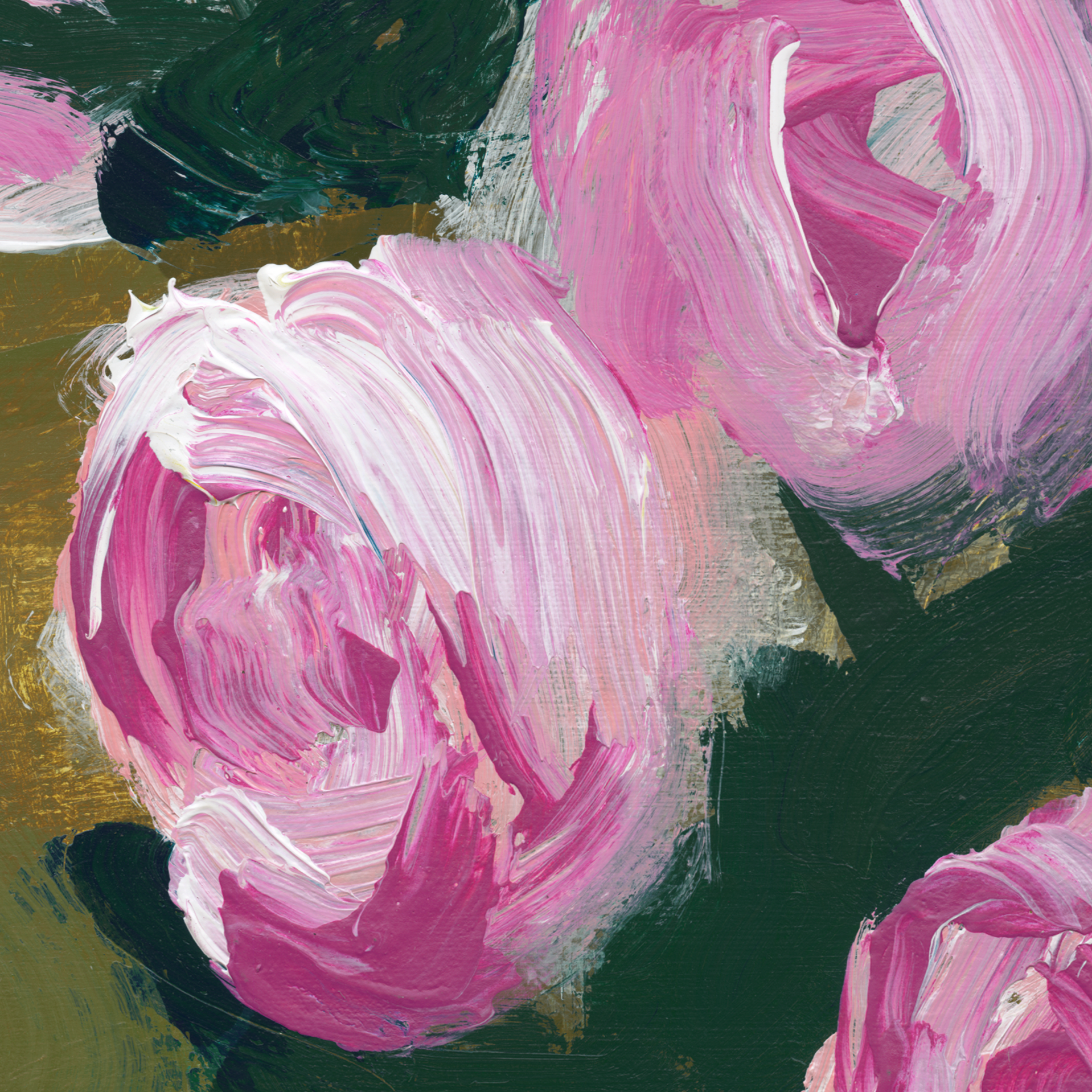 Colleen Ross Fine Art Gallery Paintings Roses on Blue