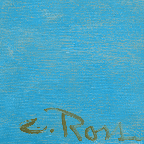 Roses on Blue