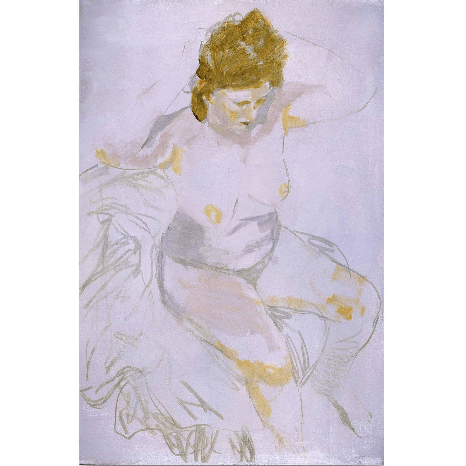 Colleen Ross Fine Art Gallery Paintings Nude Studio Sketch V