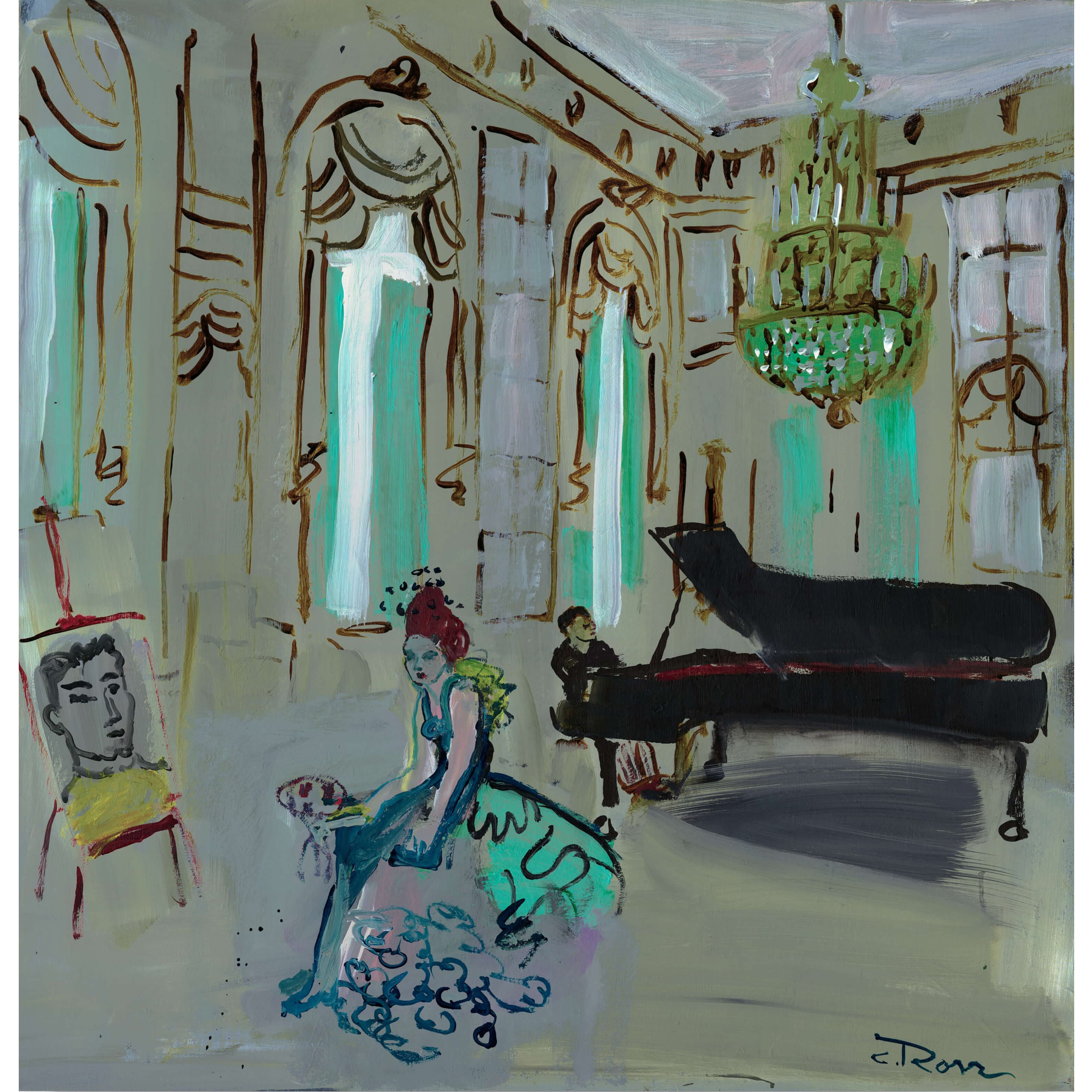 Colleen Ross Fine Art Gallery Paintings Yvette In Paris Salon