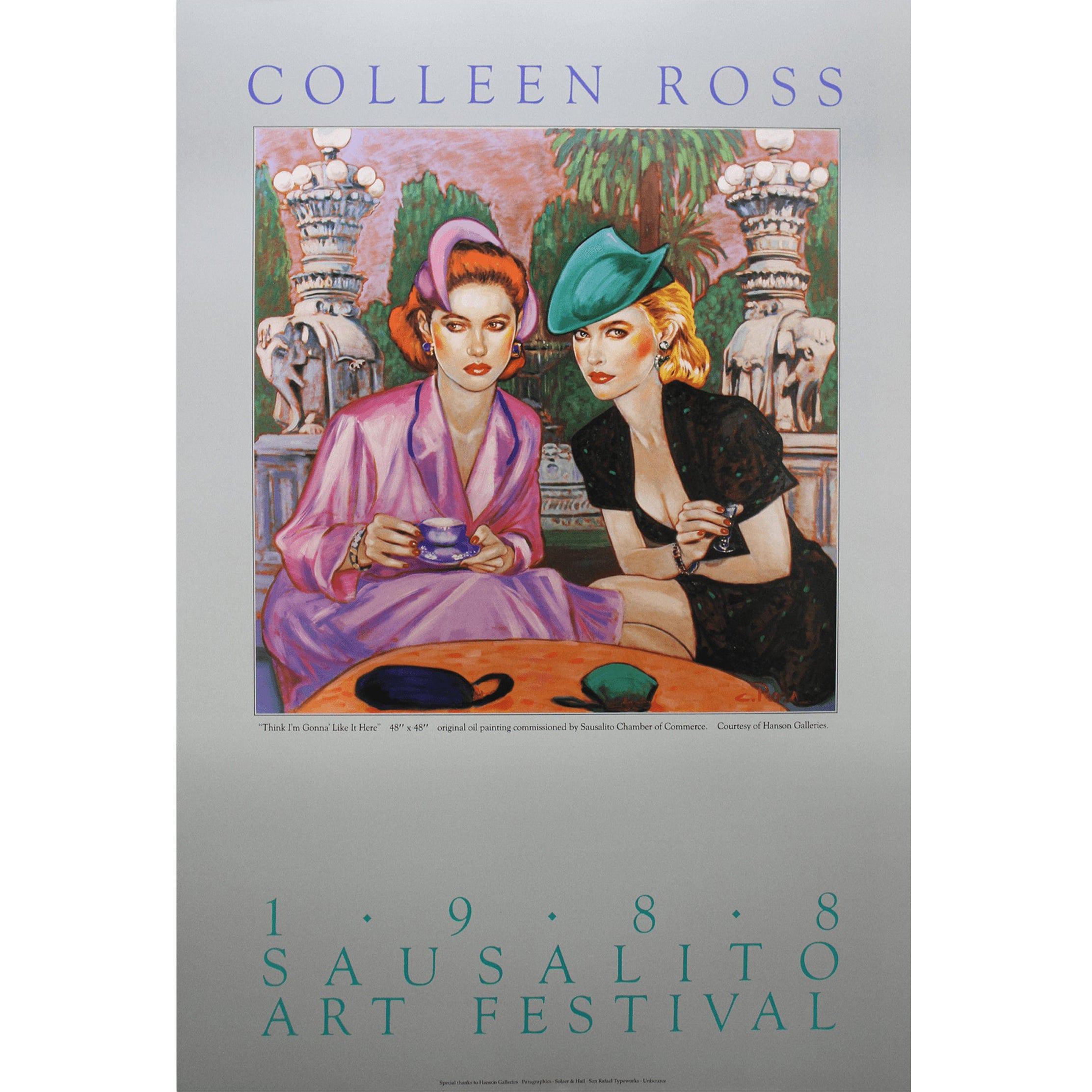 Colleen Ross Fine Art Gallery Poster Sausalito Art Festival, 1988