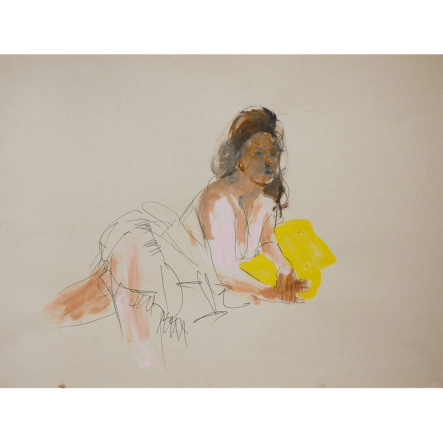 Colleen Ross Fine Art Gallery Works On Paper Chloé Pose #1