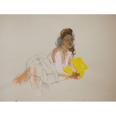 Colleen Ross Fine Art Gallery Works On Paper Chloé Pose #1