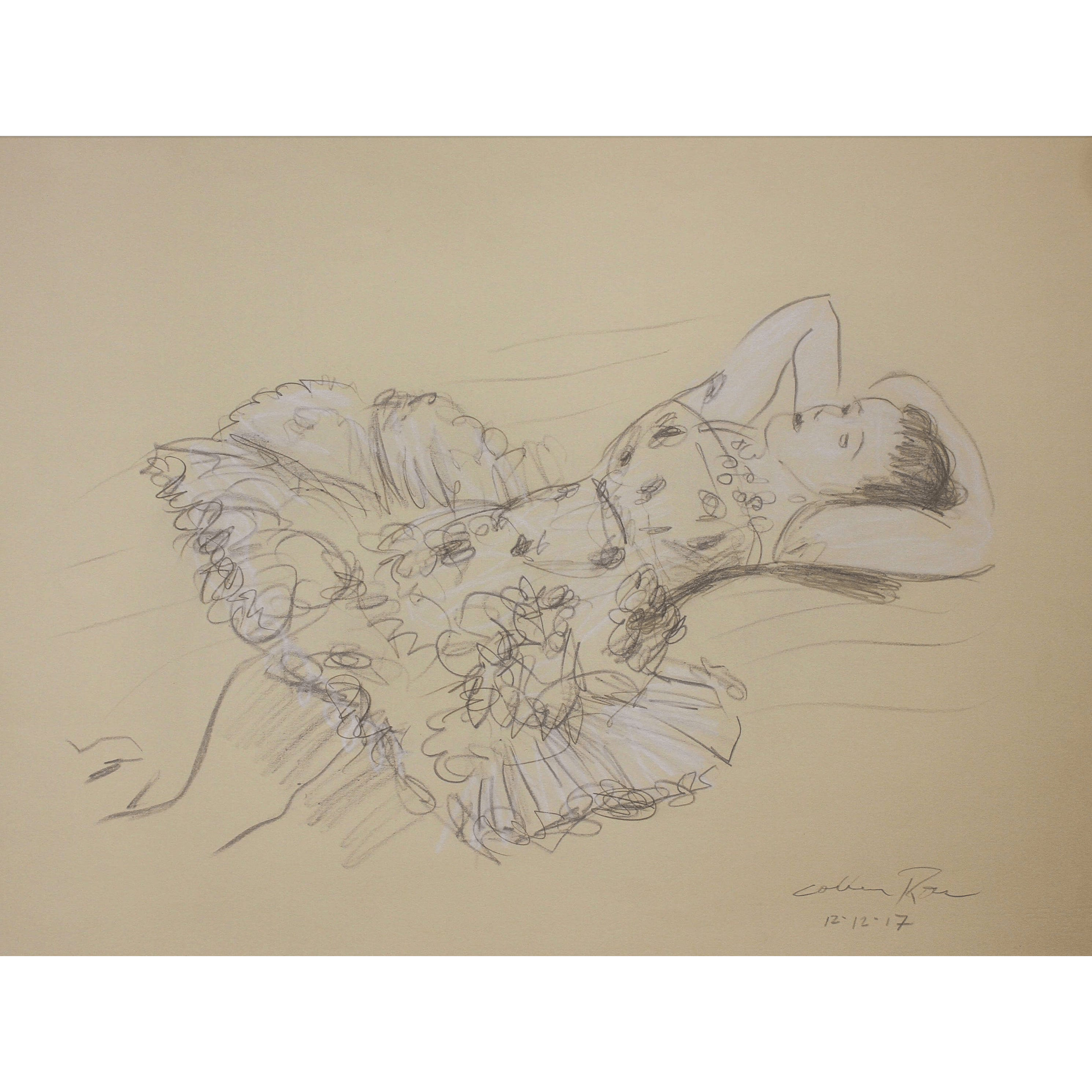 Laying Ballerina
