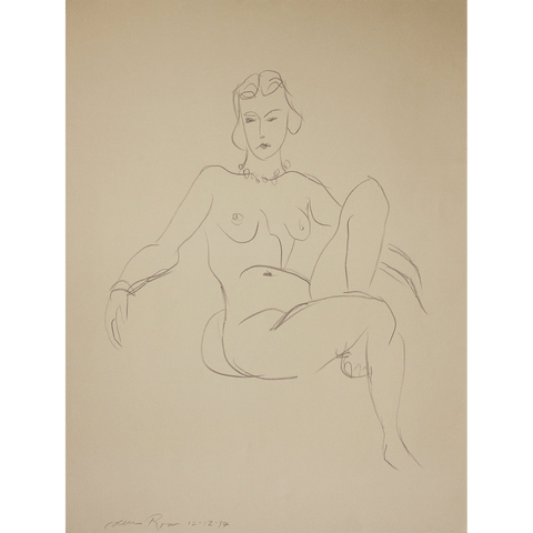 Colleen Ross Fine Art Gallery Works On Paper Matisse Inspired Nude
