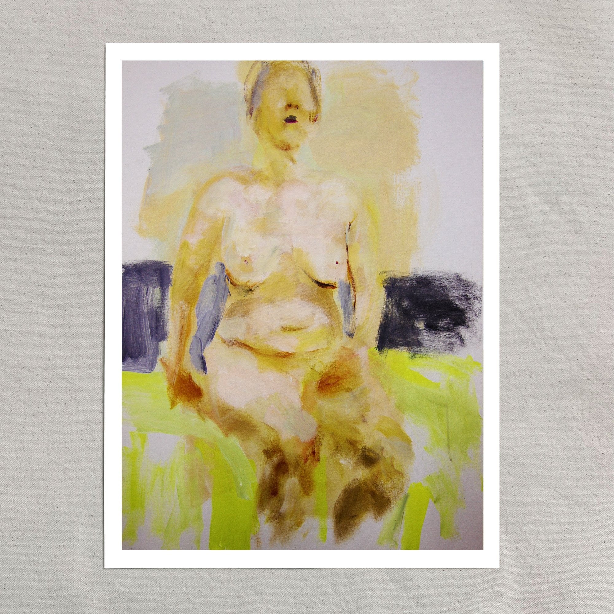 Pixels Art Print Abstract Nude - Art Print