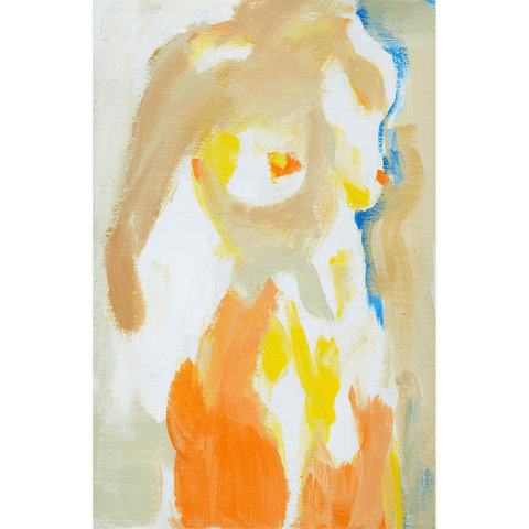 Pixels Art Print Nude Abstract Torso