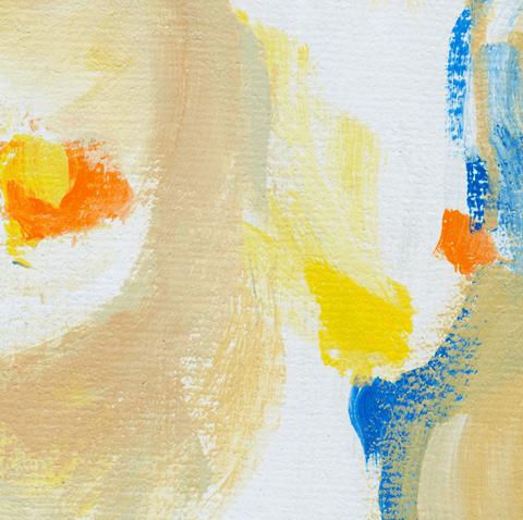 Pixels Art Print Nude Abstract Torso