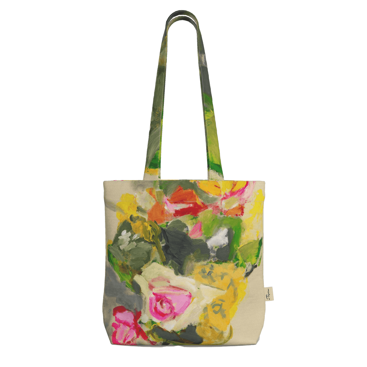 "Bouquet on Linen" Artist Everyday Tote Bag
