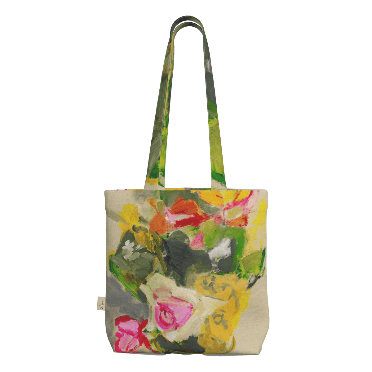 "Bouquet on Linen" Artist Everyday Tote Bag
