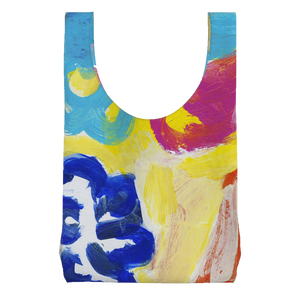 "Vibrant Canvas" Fine Art Parachute Shopping Bag