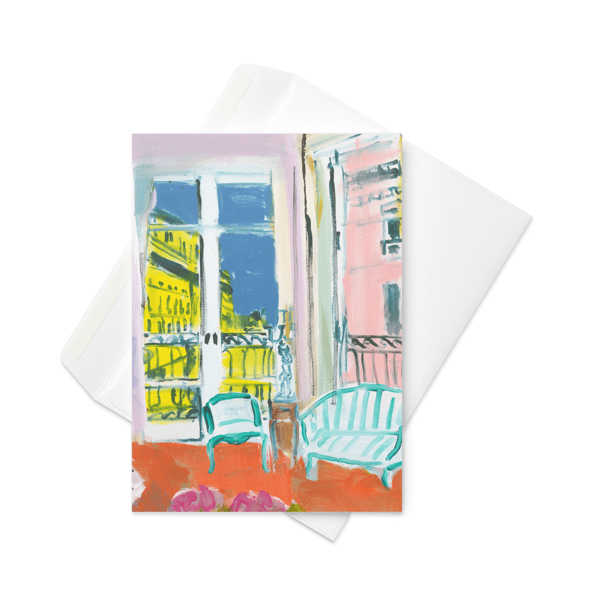 Colleen Ross Fine Art Gallery Greeting Cards Paris Salon Greeting card