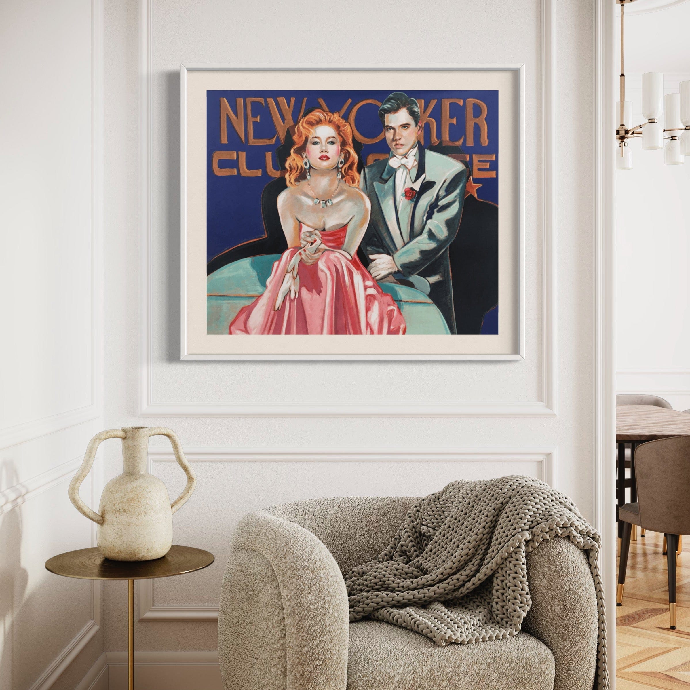 Colleen Ross Fine Art Gallery Limited Edition Serigraph New Yorker Club, 1988