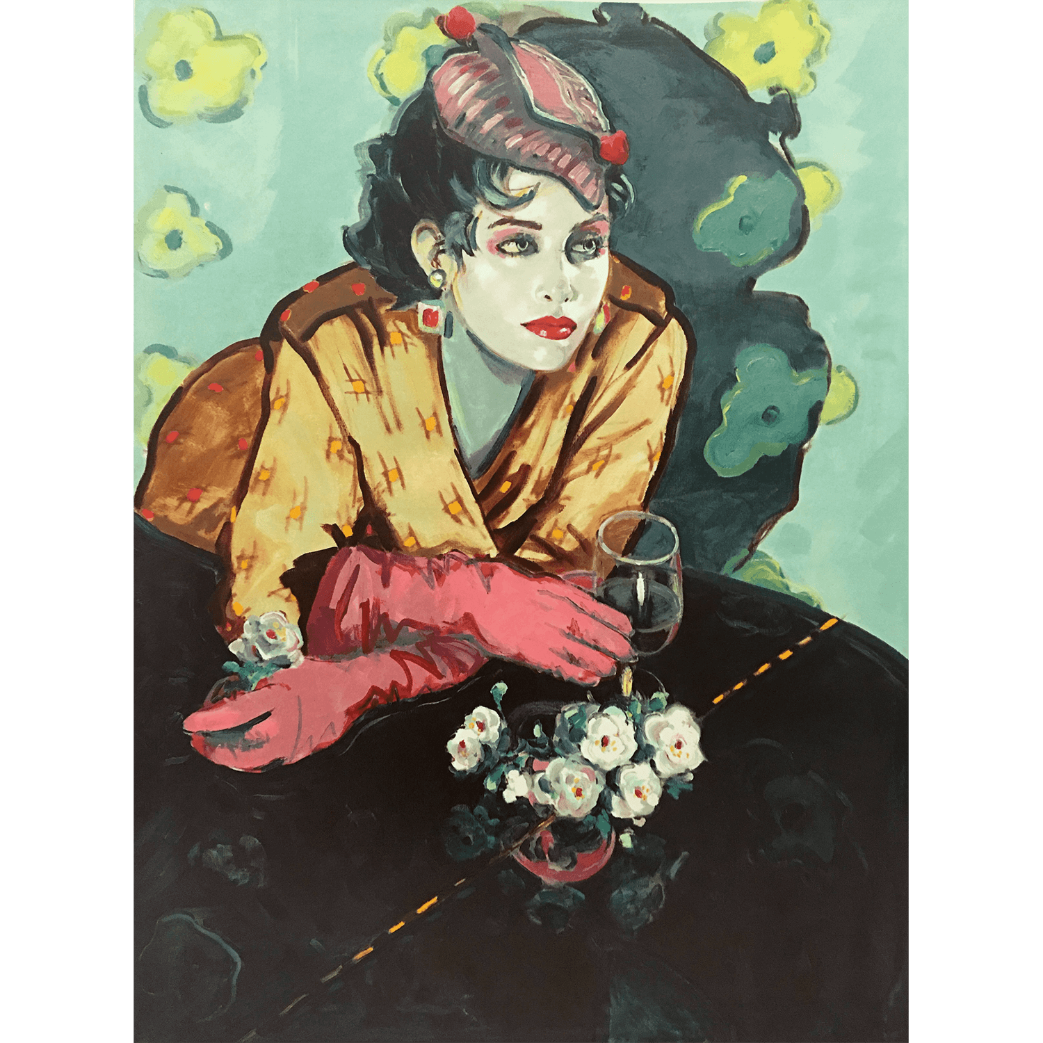 Colleen Ross Fine Art Gallery Limited Edition Serigraph White Gardenia