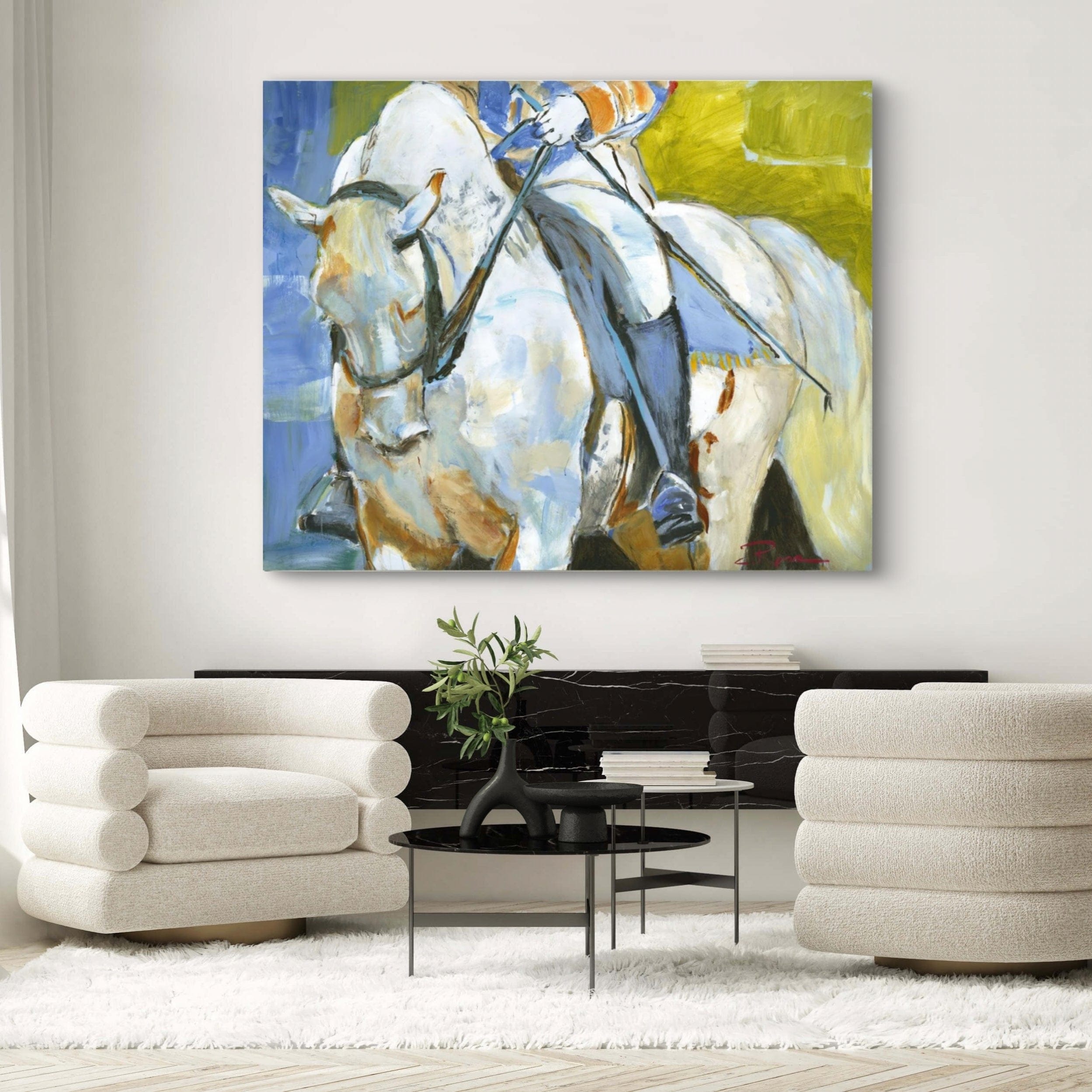 Colleen Ross Fine Art Gallery Paintings Finger Painted Horse