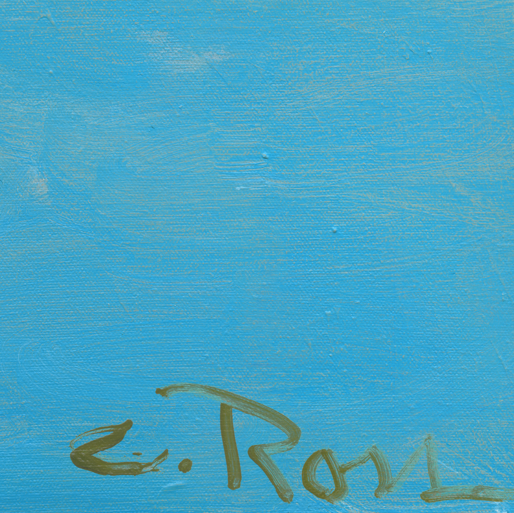 Roses on Blue