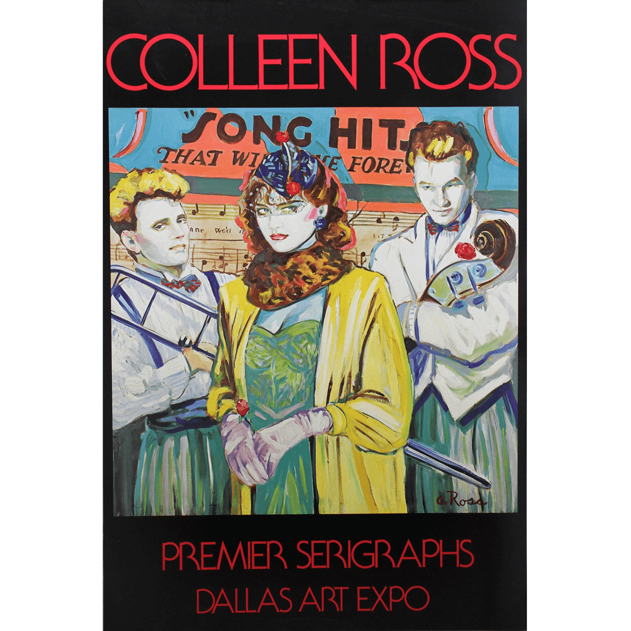 Colleen Ross Fine Art Gallery Poster Song Hits, 1988