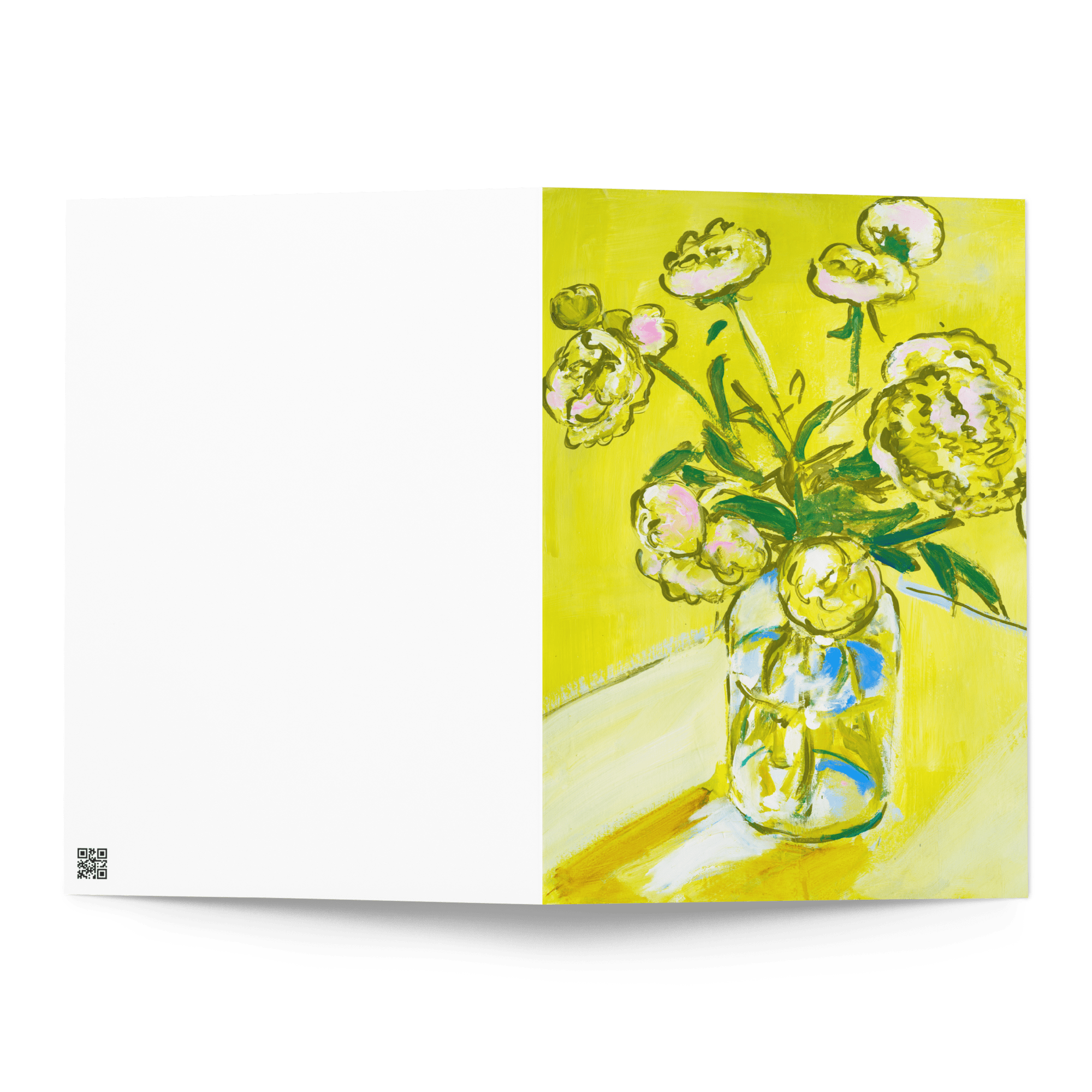 Colleen Ross Fine Art Gallery SUNSHINE PEONIES GREETING CARDS - 25 Pack