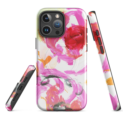 "Blushing Blooms" MagSafe® tough case for iPhone®