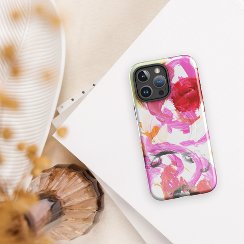 "Blushing Blooms" MagSafe® tough case for iPhone®