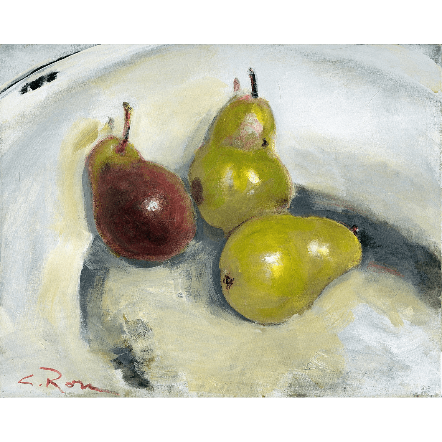 Pixels Art Print Archival Paper - 24"x 30" Pears