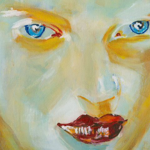 Pixels Art Print Face Abstract II