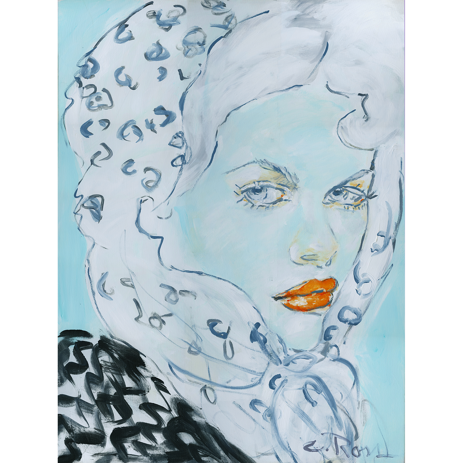 Pixels Art Print Ferrari Scarf II