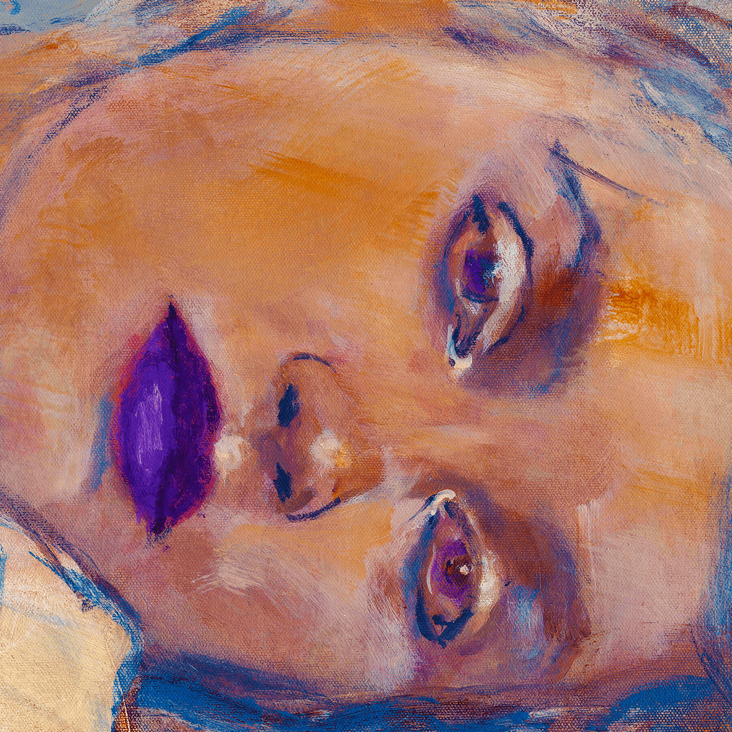 Pixels Art Print Reclining Nude