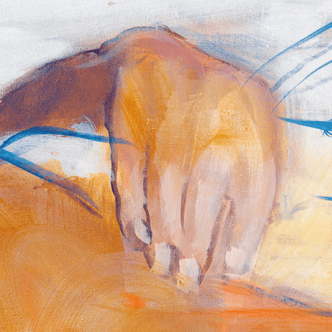 Pixels Art Print Reclining Nude