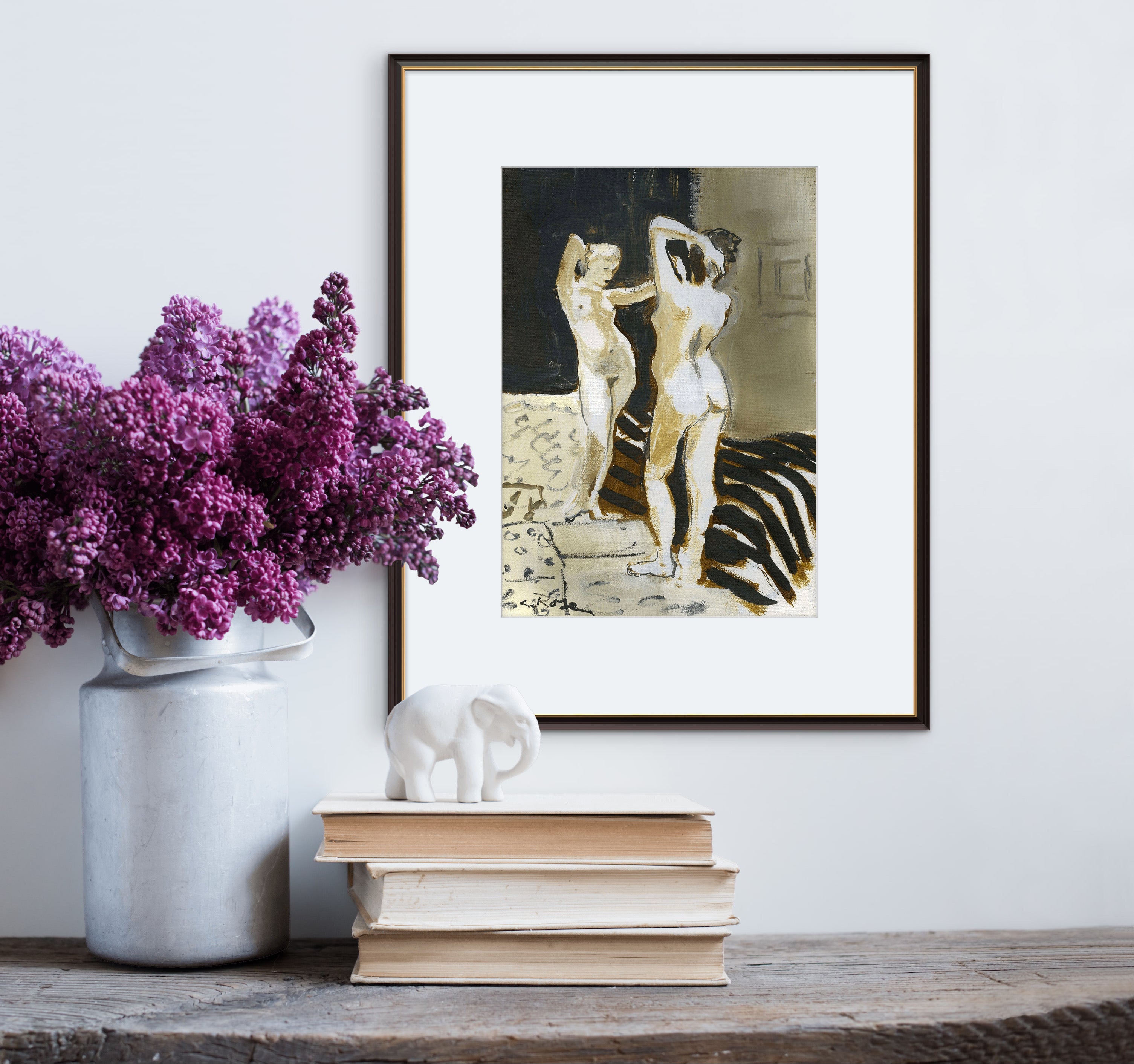 Pixels Art Print Reflections