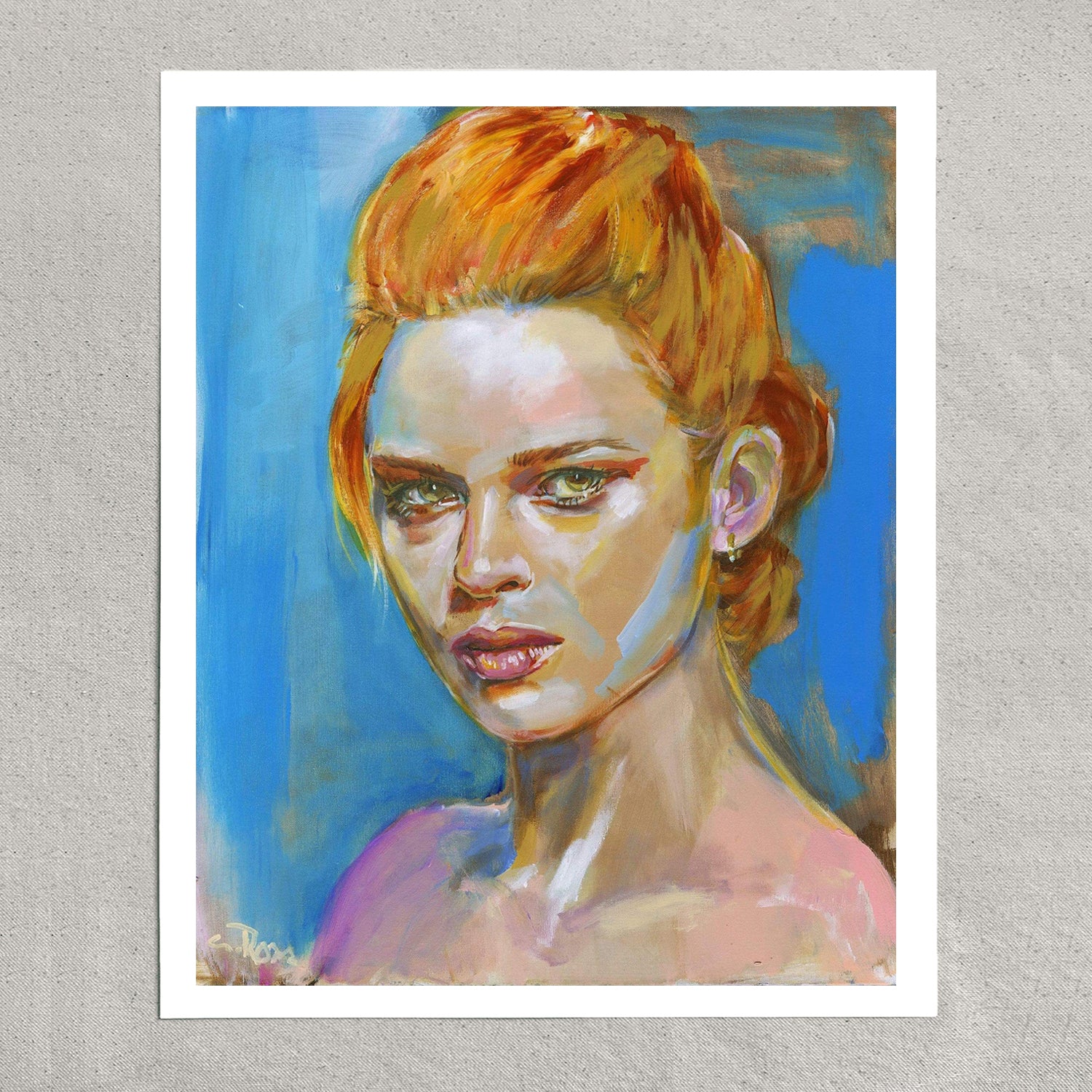 Pixels Art Print Romantic Sense Of Beauty