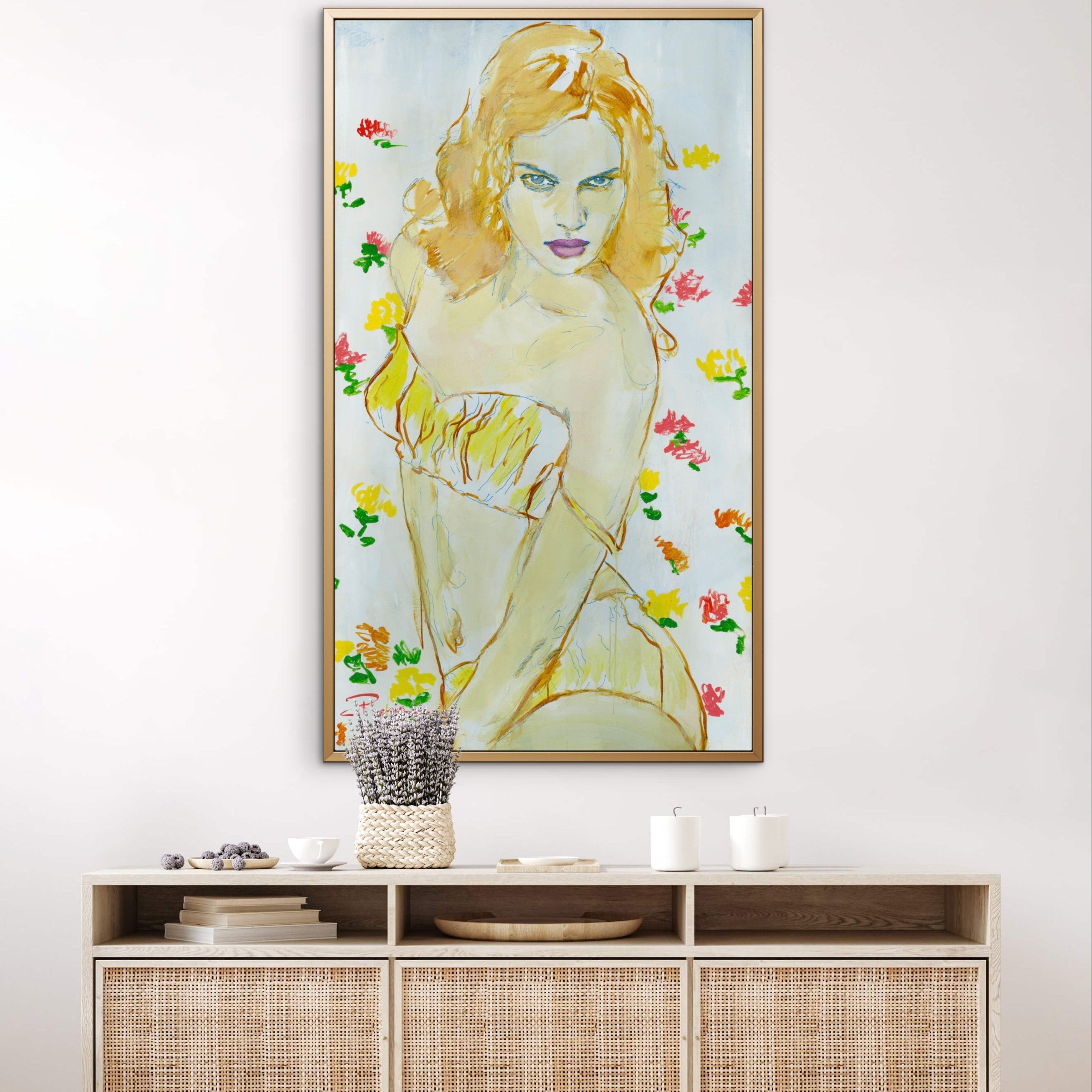 Pixels Art Print Summertime