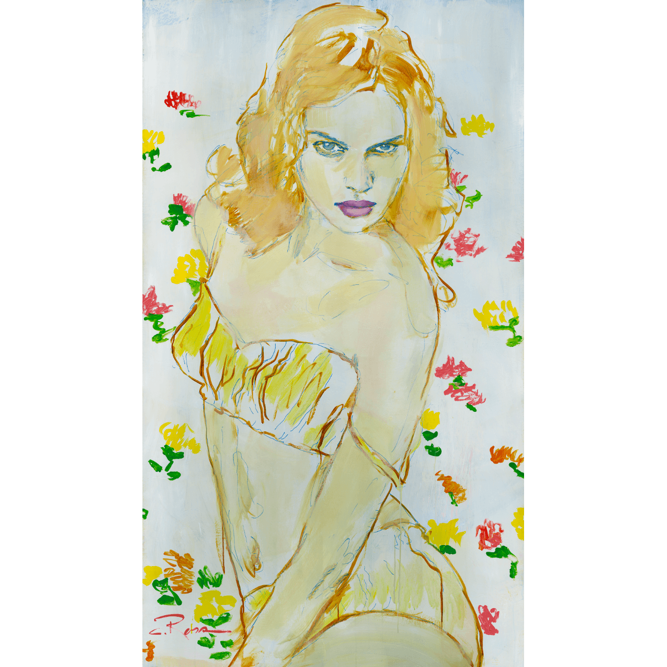 Pixels Art Print Summertime