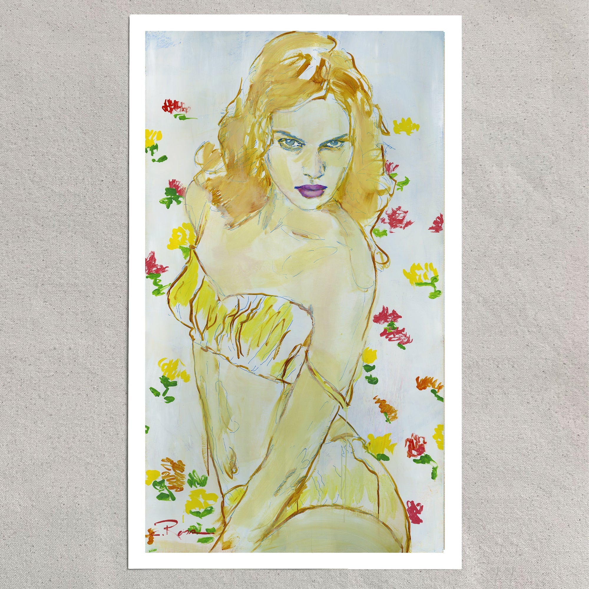 Pixels Art Print Summertime