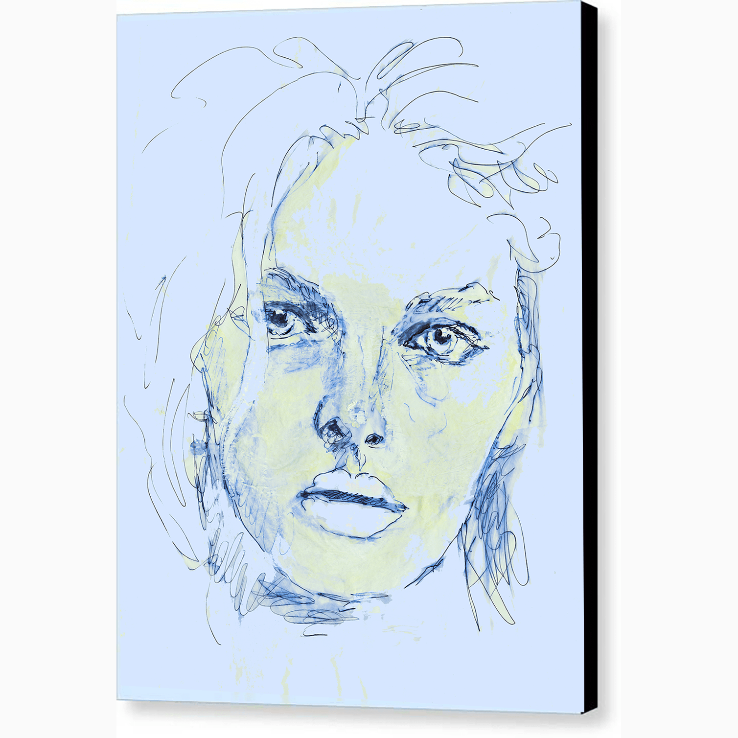 Pixels Canvas Print 9.5" x 12" / Black / Glossy Innocence II