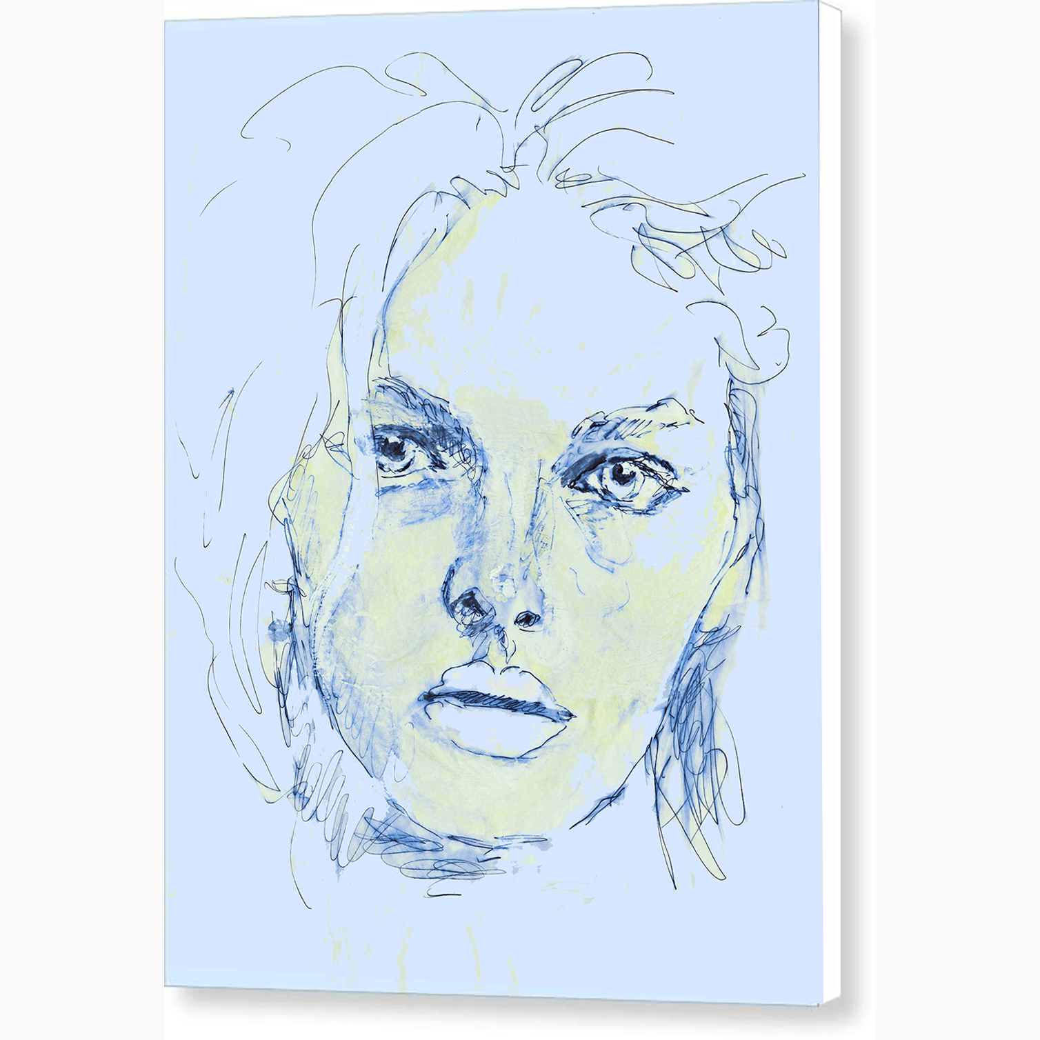 Pixels Canvas Print 9.5" x 12" / White / Glossy Innocence II