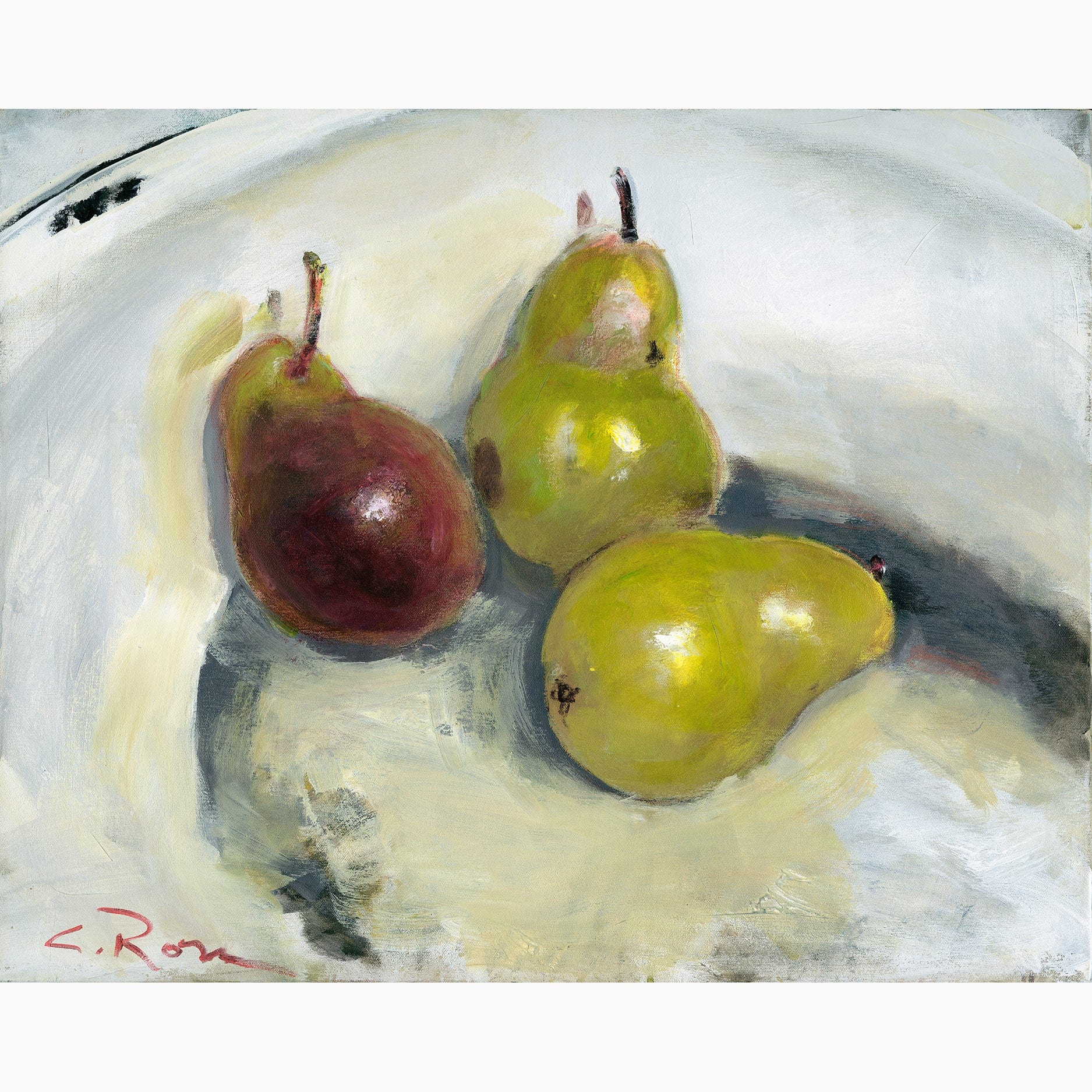 Pixels Canvas Print Pears