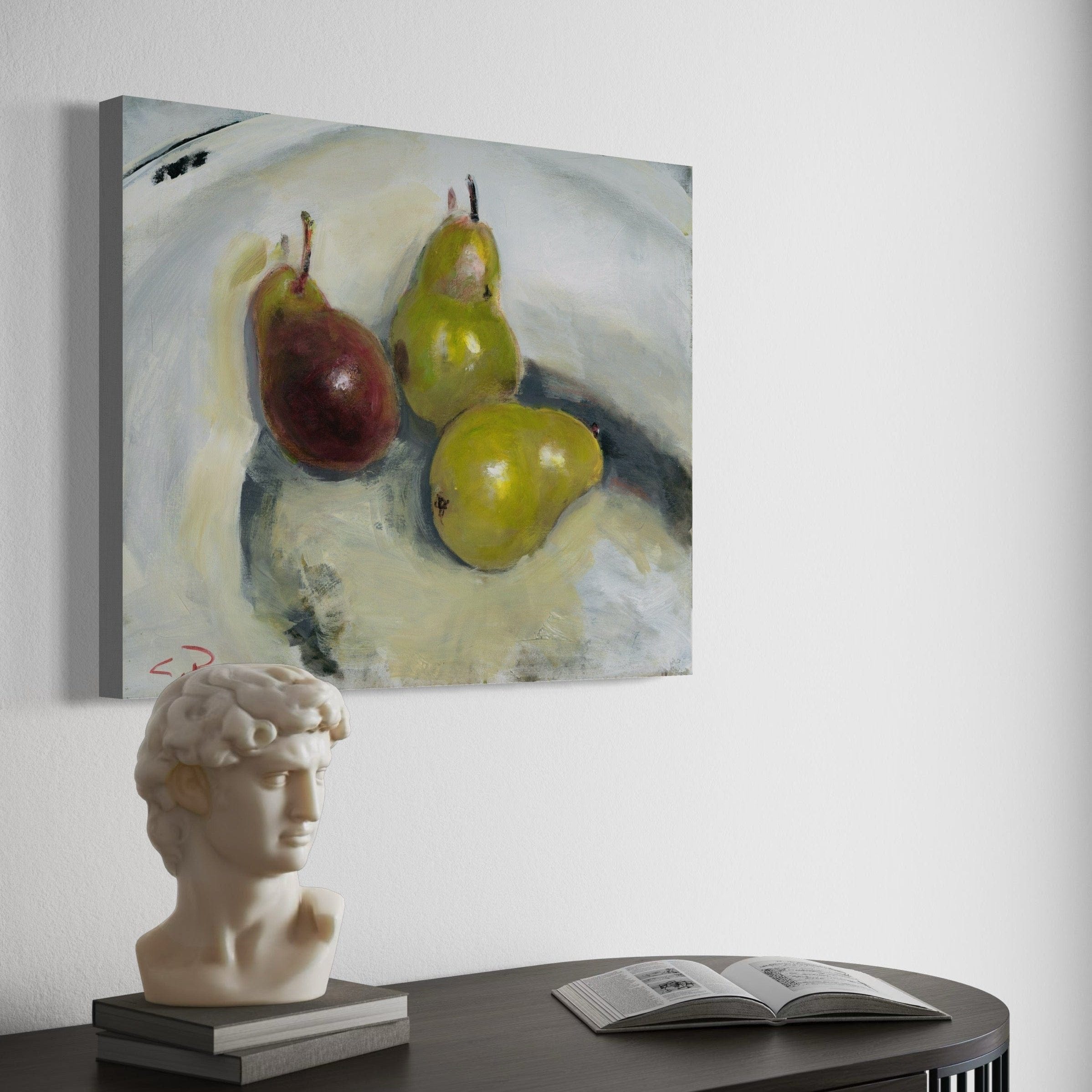 Pixels Canvas Print Pears