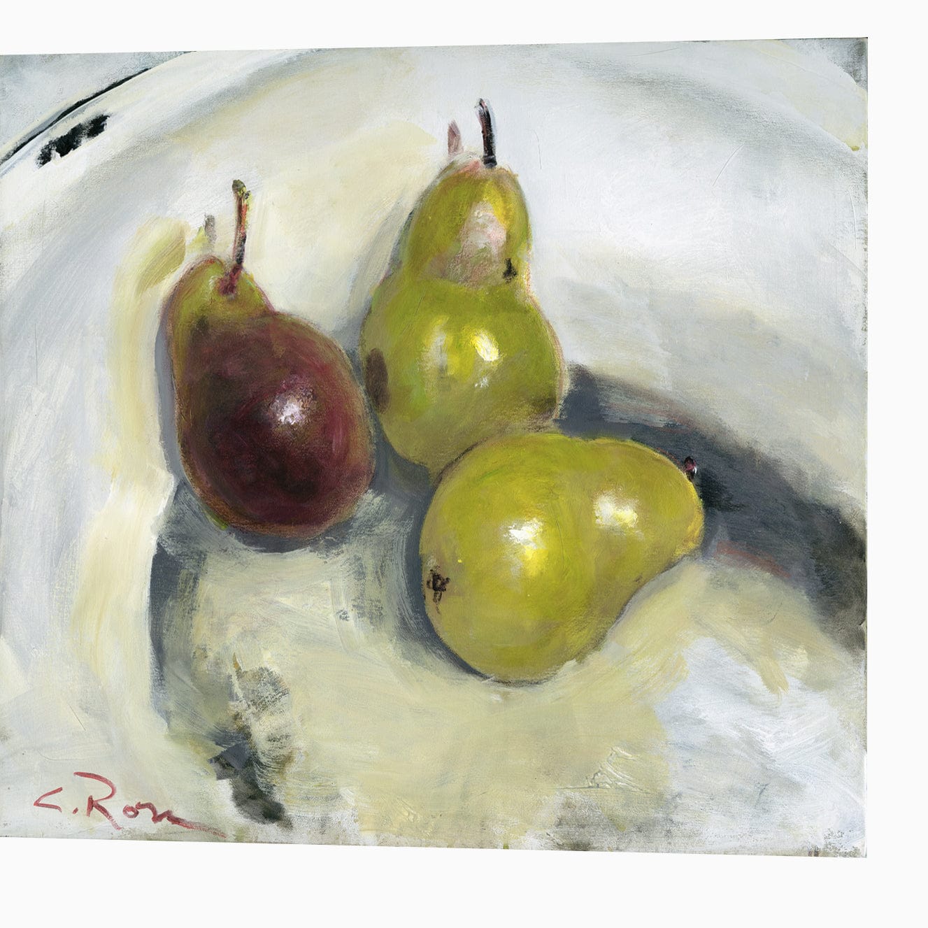 Pixels Canvas Print Pears