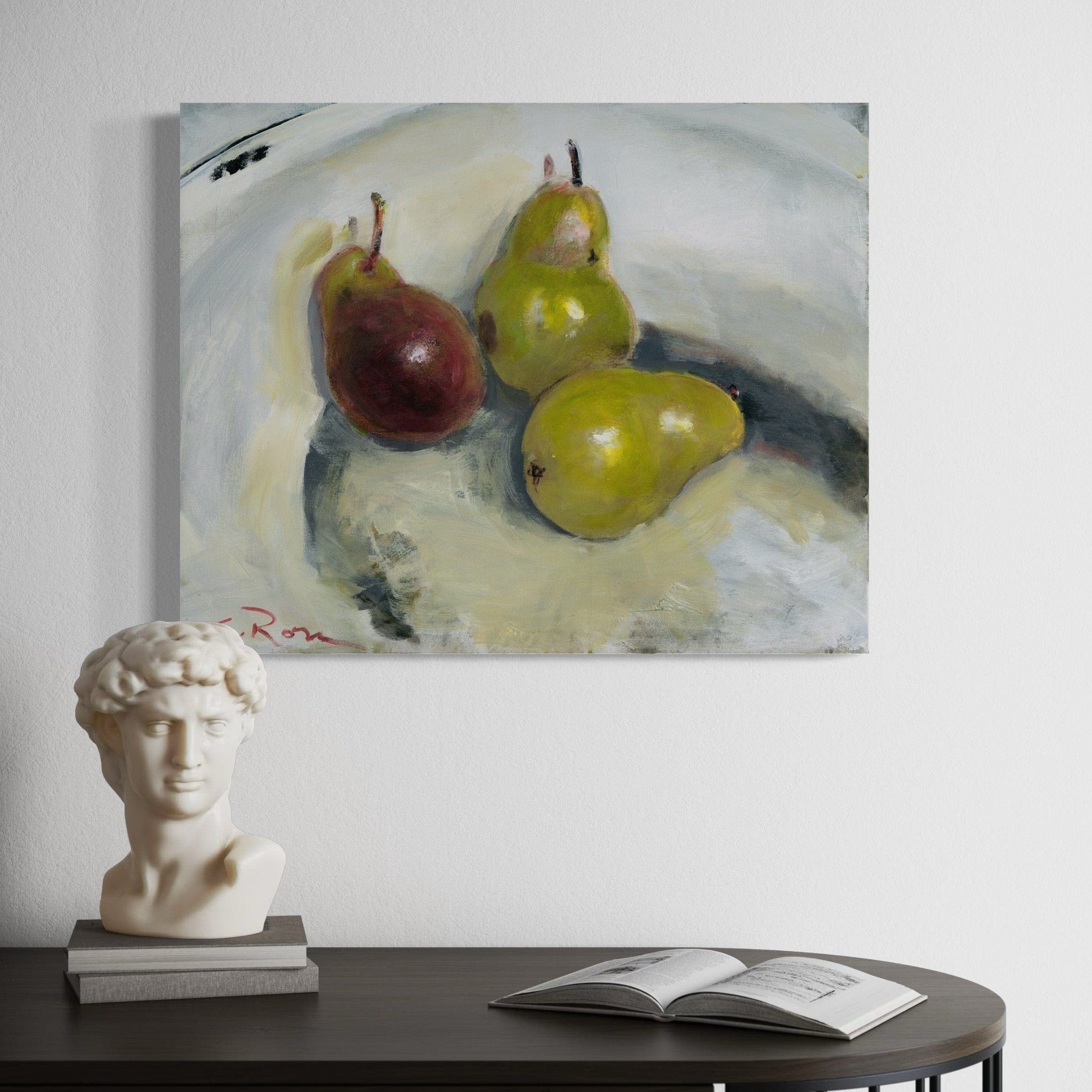 Pixels Canvas Print Pears