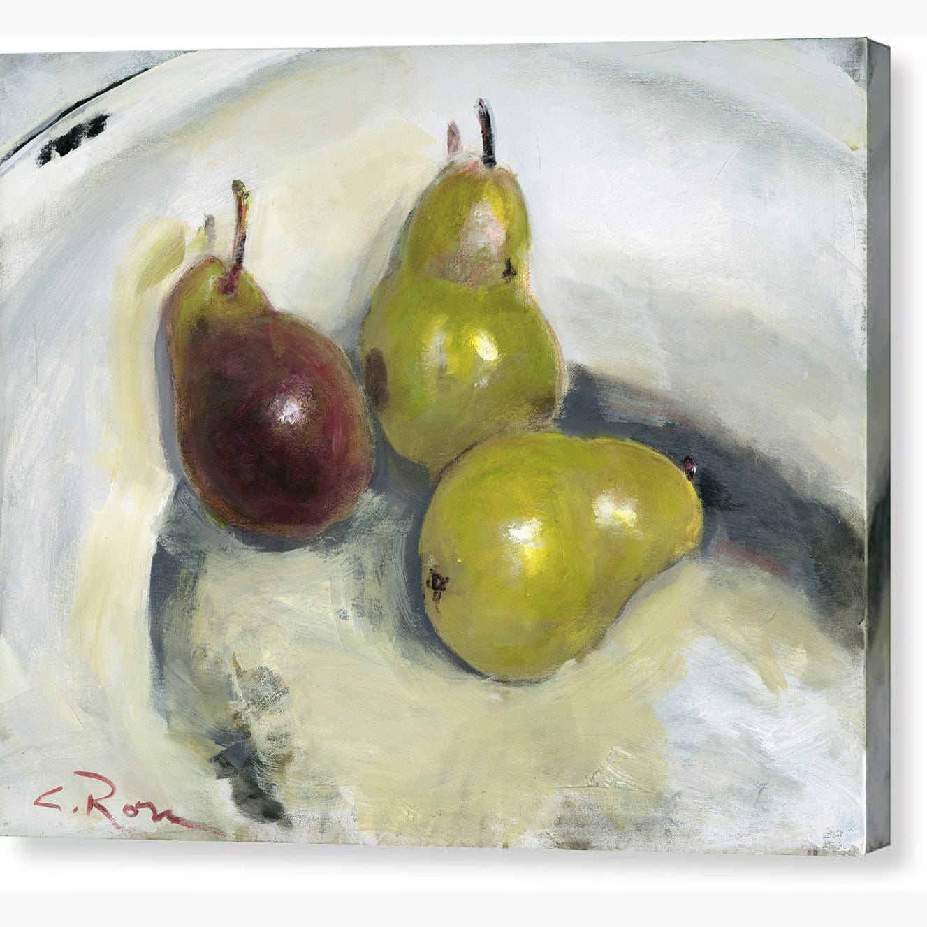 Pixels Canvas Print Pears