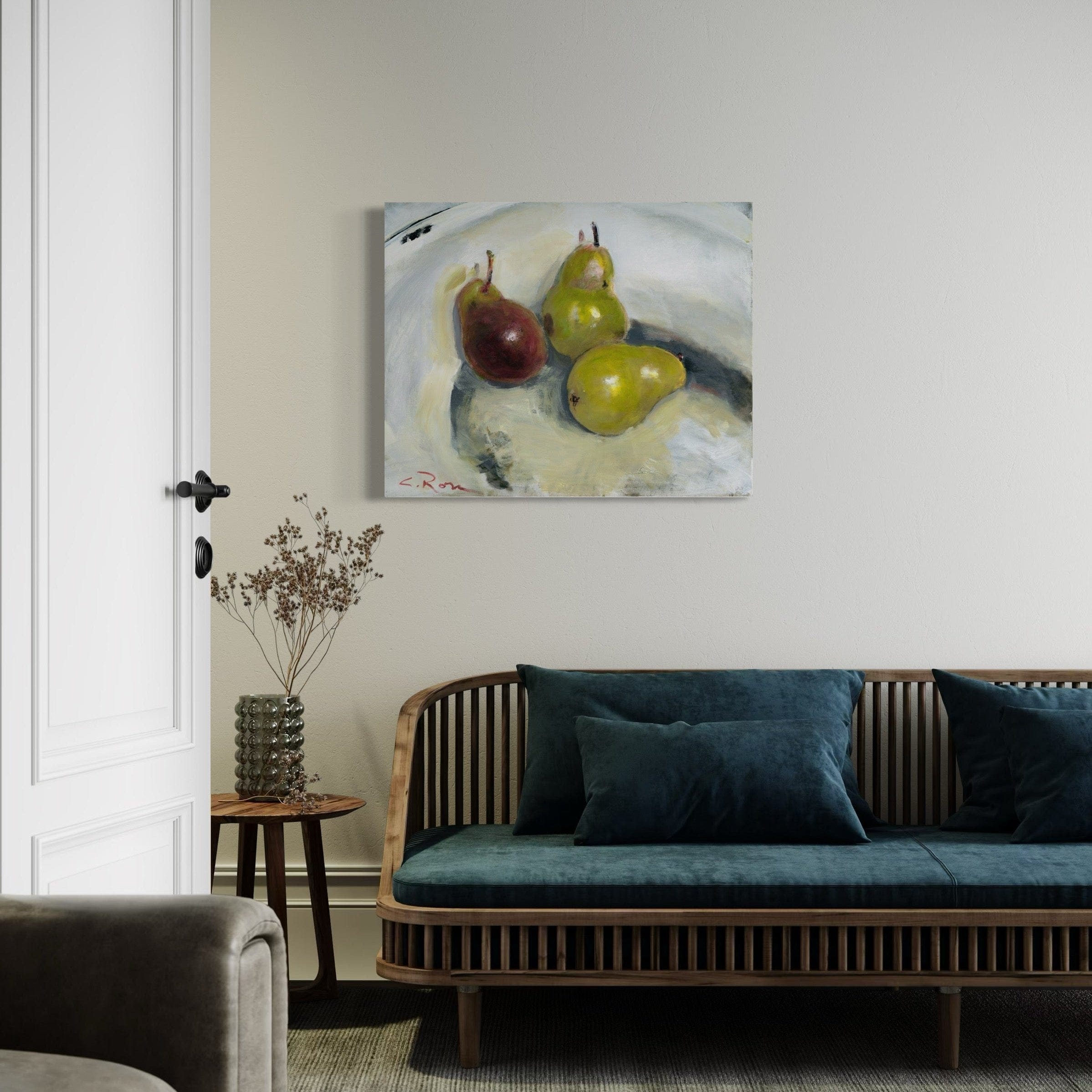 Pixels Canvas Print Pears