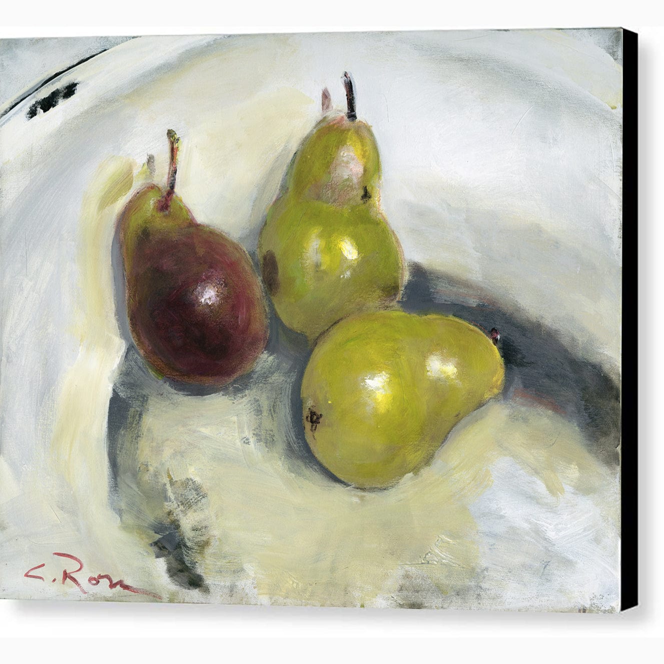 Pixels Canvas Print Pears