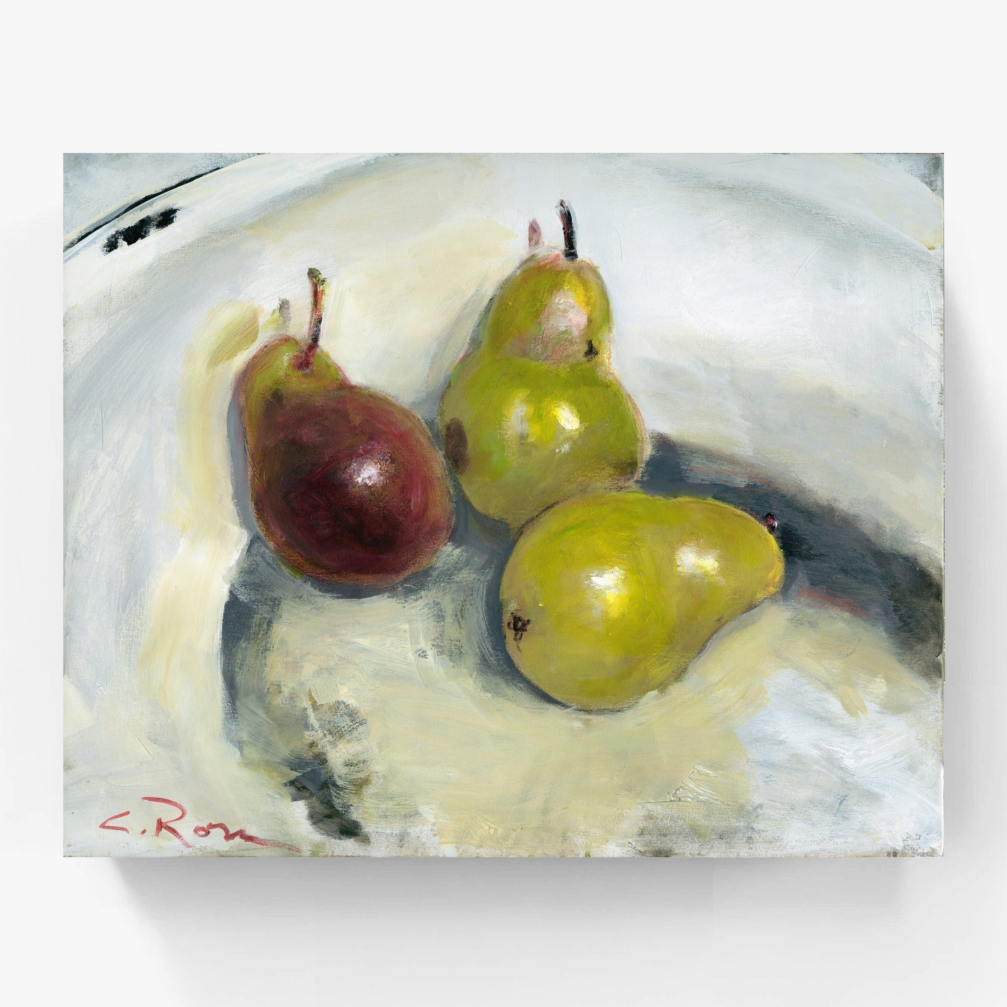 Pixels Canvas Print Pears