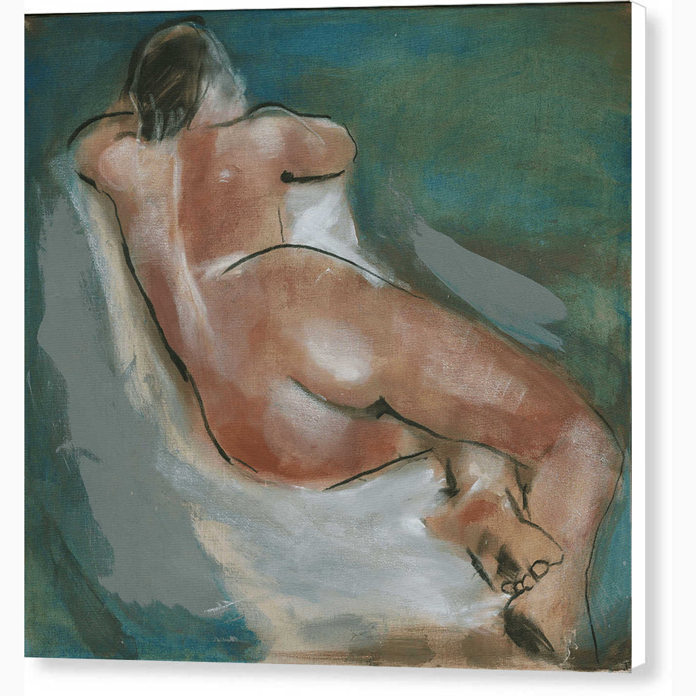 Pixels Canvas Print Studio Nude VI