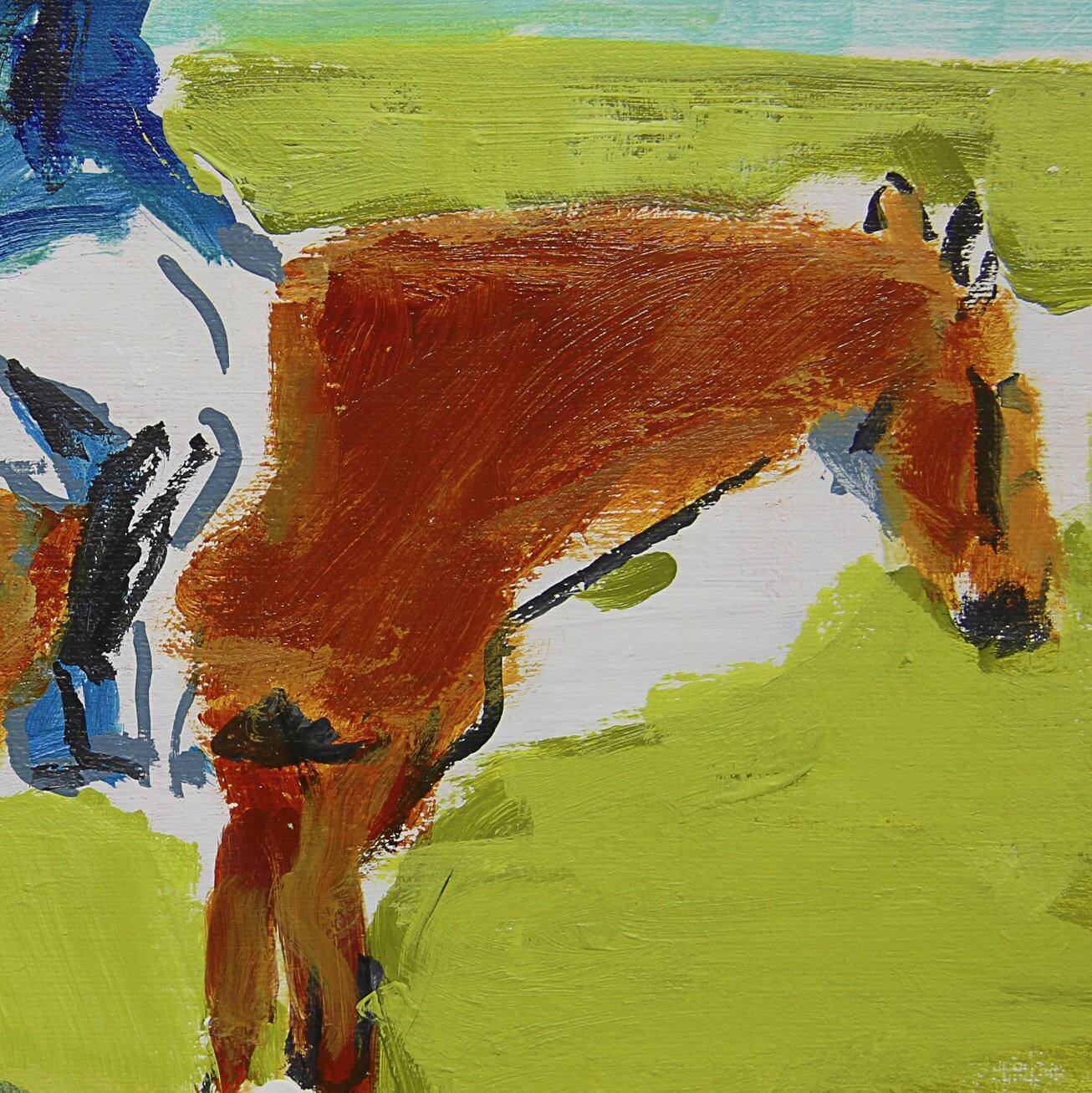 Colleen Ross Fine Art Gallery Original Artwork Raleigh In Pasture II